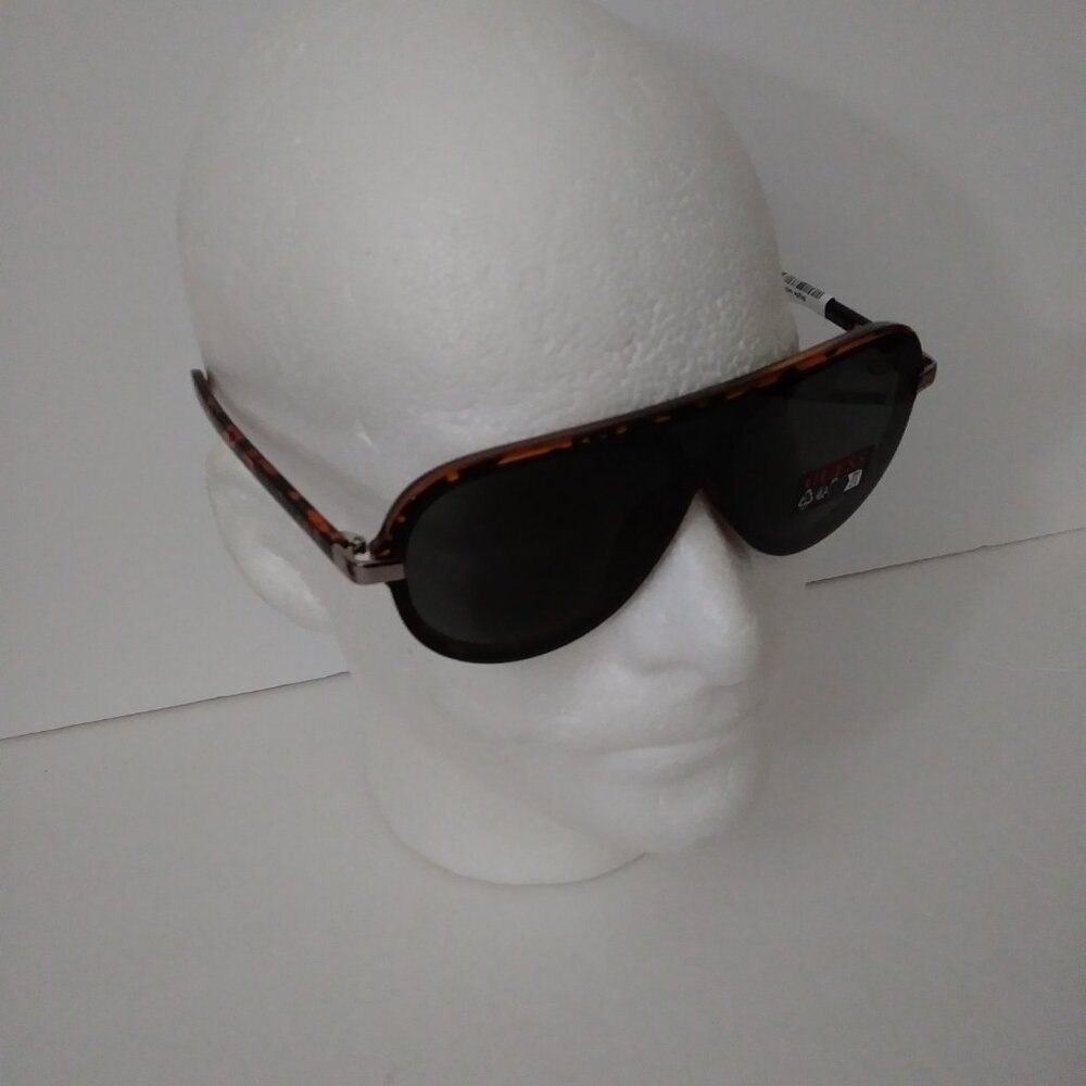 Guess Unisex Tortoise Aviator Style Sunglasses - Picture 2 of 12